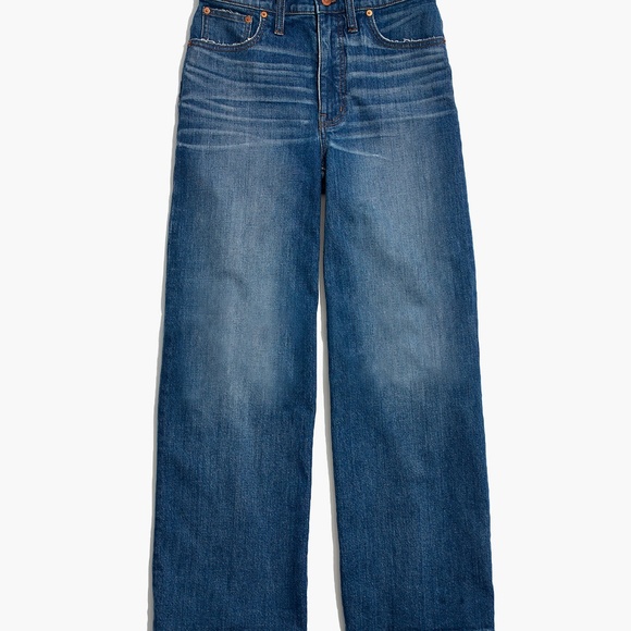 Madewell Denim - Madewell Wide Leg Crop Jeans